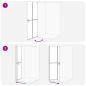 Preview: Walk-in Duschwand Sonstiges Golden und Transparent 90 x 190 cm