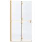 Preview: Walk-in Duschwand Sonstiges Golden und Transparent 100 x 190 cm