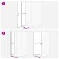 Preview: Walk-in Duschwand Sonstiges Golden und Transparent 100 x 190 cm