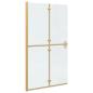Preview: Walk-in Duschwand Sonstiges Golden und Transparent 110 x 190 cm