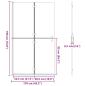 Preview: Walk-in Duschwand Sonstiges Golden und Transparent 110 x 190 cm