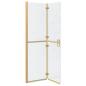 Preview: Walk-in Duschwand Sonstiges Golden und Transparent 110 x 190 cm