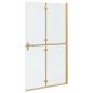 Preview: Walk-in Duschwand Sonstiges Golden und Transparent 110 x 190 cm