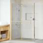 Preview: ARDEBO.de - Walk-in Duschwand Sonstiges Golden und Transparent 120 x 190 cm