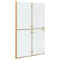 Preview: Walk-in Duschwand Sonstiges Golden und Transparent 120 x 190 cm