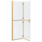 Preview: Walk-in Duschwand Sonstiges Golden und Transparent 120 x 190 cm