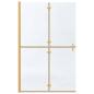 Preview: Walk-in Duschwand Sonstiges Golden und Transparent 120 x 190 cm