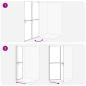 Preview: Walk-in Duschwand Sonstiges Golden und Transparent 120 x 190 cm