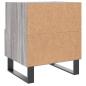 Preview: Nachttisch Grau Sonoma 40x35x47,5 cm Holzwerkstoff