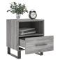 Preview: Nachttisch Grau Sonoma 40x35x47,5 cm Holzwerkstoff