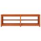 Preview: Schuhbank Wachsbraun 160 x 36,5 x 50 cm Massivholz Kiefer