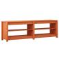 Preview: Schuhbank Wachsbraun 160 x 36,5 x 50 cm Massivholz Kiefer