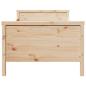 Preview: Ausziehbares Bettgestell für Kinder Braun 80 x 130 / 165 / 200 cm