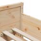 Preview: Ausziehbares Bettgestell für Kinder Braun 80 x 130 / 165 / 200 cm