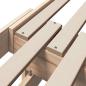 Preview: Ausziehbares Bettgestell für Kinder Braun 80 x 130 / 165 / 200 cm