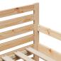 Preview: Ausziehbares Bettgestell für Kinder Braun 80 x 130 / 165 / 200 cm