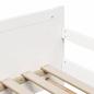 Preview: Ausziehbares Bettgestell für Kinder Weiß 80 x 130 / 165 / 200 cm
