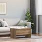 Preview: ARDEBO.de - Couchtisch Eiche handwerklich 80 x 50,5 x 42,5 cm Holzwerkstoff