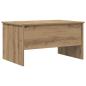 Preview: Couchtisch Eiche handwerklich 80 x 50,5 x 42,5 cm Holzwerkstoff
