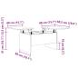 Preview: Couchtisch Eiche handwerklich 80 x 50,5 x 42,5 cm Holzwerkstoff