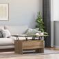 Preview: Couchtisch Eiche handwerklich 80 x 50,5 x 42,5 cm Holzwerkstoff
