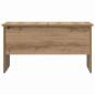 Preview: Couchtisch Eiche handwerklich 80 x 50,5 x 42,5 cm Holzwerkstoff
