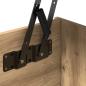 Preview: Couchtisch Eiche handwerklich 80 x 50,5 x 42,5 cm Holzwerkstoff