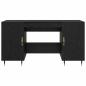 Preview: Schreibtisch Schwarze Eiche 140 x 50 x 75 cm Holzwerkstoff