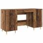 Preview: Schreibtisch mit Regal Altholz 140 x 50 x 75 cm Holzwerkstoff