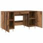 Preview: Schreibtisch mit Regal Altholz 140 x 50 x 75 cm Holzwerkstoff