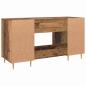Preview: Schreibtisch mit Regal Altholz 140 x 50 x 75 cm Holzwerkstoff