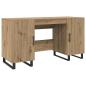 Preview: Schreibtisch Eiche handwerklich 140 x 50 x 75 cm Holzwerkstoff