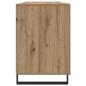 Preview: Schreibtisch Eiche handwerklich 140 x 50 x 75 cm Holzwerkstoff