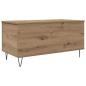 Preview: Couchtisch Eiche handwerklich 90 x 44.5 x 45 cm Holzwerkstoff