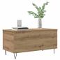 Preview: Couchtisch Eiche handwerklich 90 x 44.5 x 45 cm Holzwerkstoff