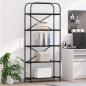 Preview: ARDEBO.de - Regal Schwarze Eiche 80 x 30 x 183 cm Holzwerkstoff