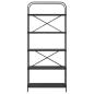 Preview: Regal Schwarze Eiche 80 x 30 x 183 cm Holzwerkstoff