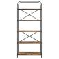 Preview: Regal Räuchereiche 80 x 30 x 183 cm Holzwerkstoff