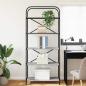 Preview: Regal Grau Sonoma 80 x 30 x 183 cm Holzwerkstoff