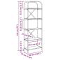 Preview: Regal Sonoma Eiche 60 x 30 x 183 cm Holzwerkstoff