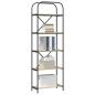 Preview: Regal Sonoma Eiche 60 x 30 x 183 cm Holzwerkstoff