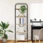 Preview: Regal Sonoma Eiche 60 x 30 x 183 cm Holzwerkstoff