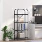 Preview: ARDEBO.de - Regal Schwarze Eiche 60 x 30 x 146 cm Holzwerkstoff
