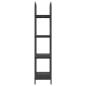Preview: Regal Schwarze Eiche 60 x 30 x 146 cm Holzwerkstoff