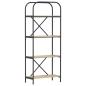 Preview: Regal Sonoma Eiche 60 x 30 x 146 cm Holzwerkstoff