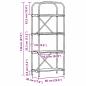 Preview: Regal Sonoma Eiche 60 x 30 x 146 cm Holzwerkstoff