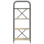 Preview: Regal Sonoma Eiche 60 x 30 x 146 cm Holzwerkstoff