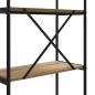 Preview: Regal Eiche handwerklich 60 x 30 x 146 cm Holzwerkstoff