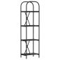 Preview: Regal Schwarze Eiche 40 x 30 x 146 cm Holzwerkstoff