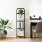 Preview: Regal Schwarze Eiche 40 x 30 x 146 cm Holzwerkstoff